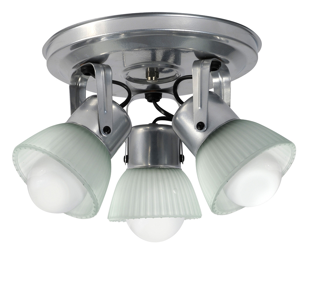 APLIQ 3 LUCES BASE REDONDA C/TULIPA RAYÉ