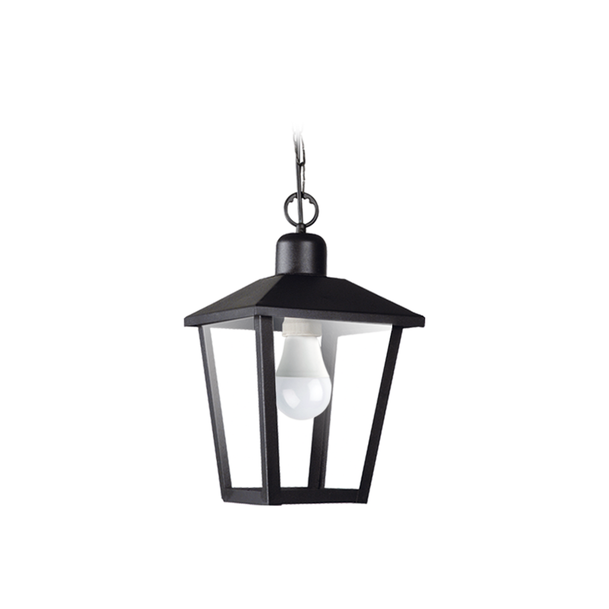 FAROL TRAPEZOIDAL CON FLORON Y CADENA