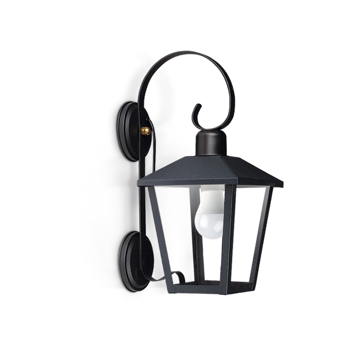 FAROL TRAPEZOIDAL CON MENSULA COLONIAL FIJA