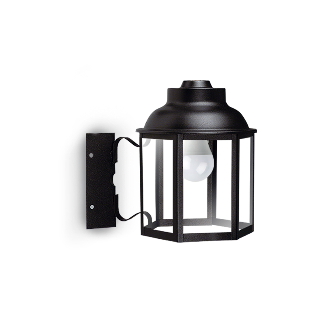 FAROL HEXAGONAL CON FIJACION ESQUINERO