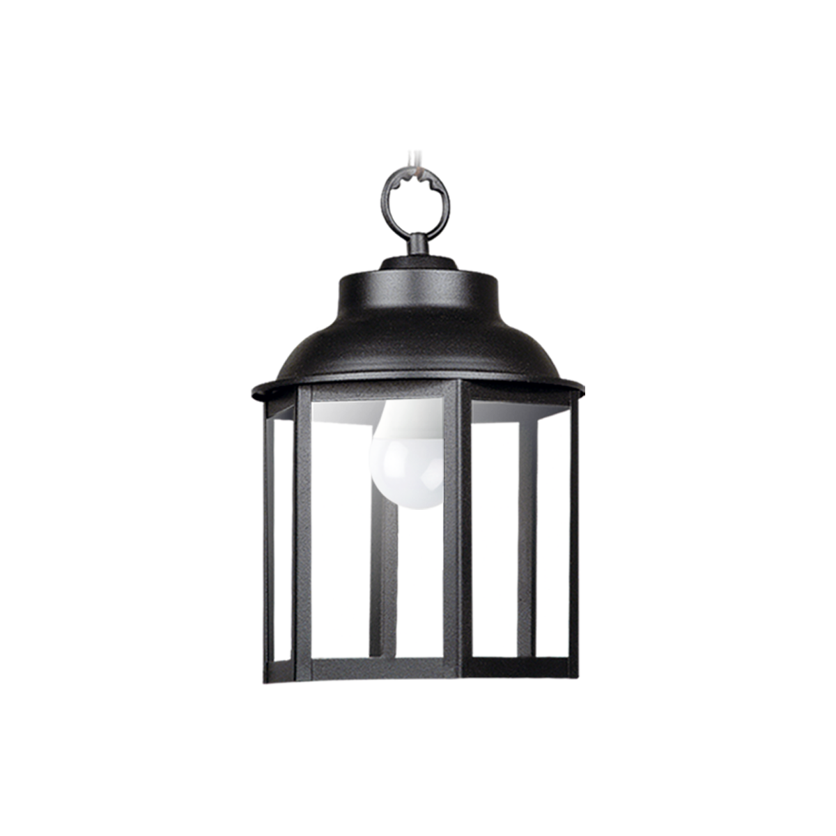 FAROL HEXAGONAL CON FLORON Y CADENA