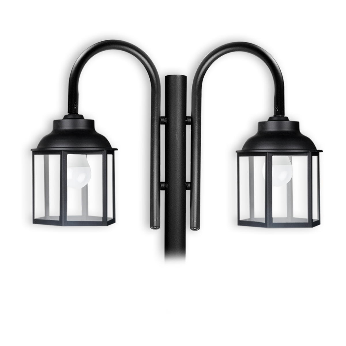 FAROL HEXAGONAL 2L CON COLUMNA DE 2,5M