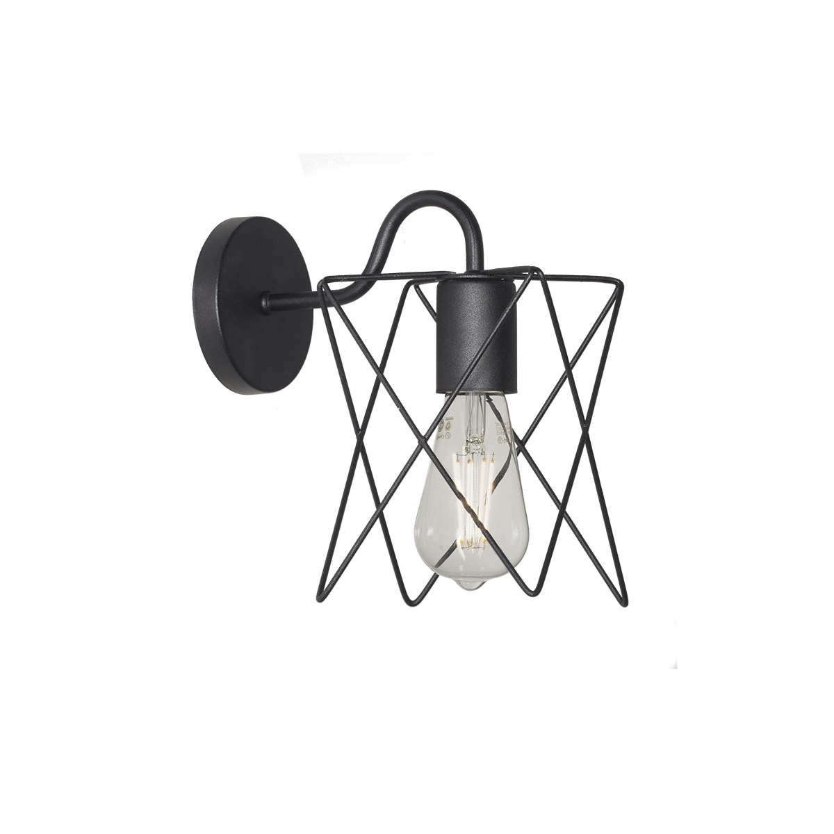 APLIQUE JAULA ESTRELLA MINI  1  LUZ BASE Ø10CM