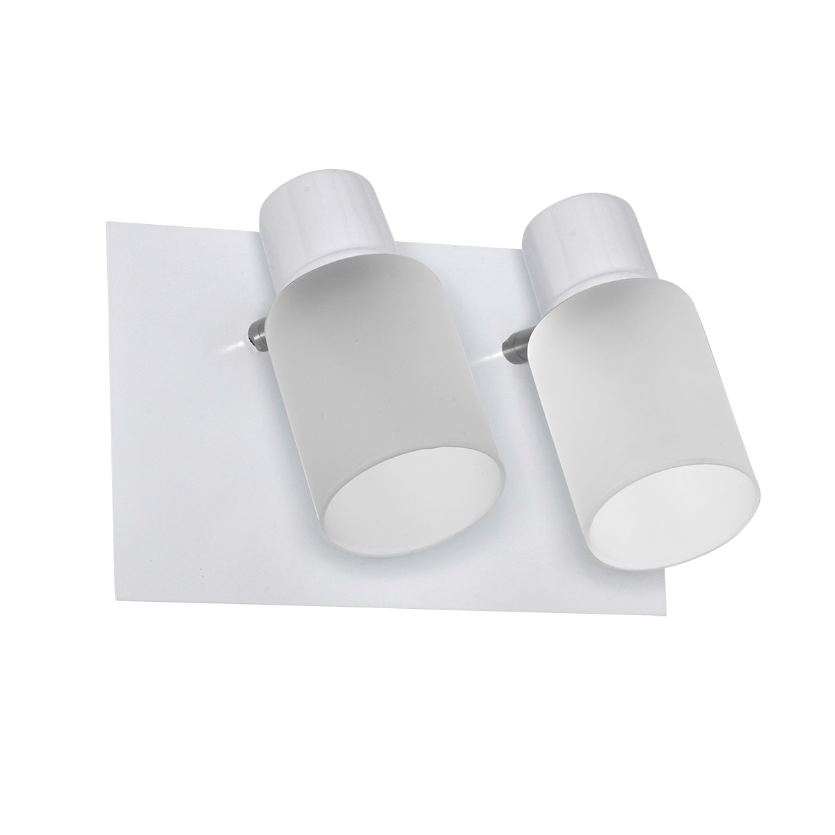 APLIQUE RECTANGULAR 2 LUCES TULIPA TUBO