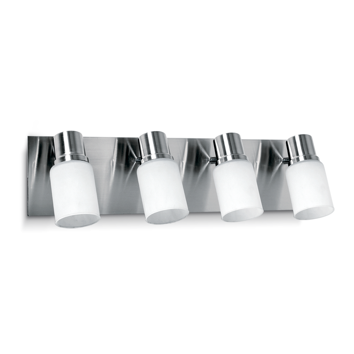 APLIQUE RECTANGULAR 4 LUCES TULIPA TUBO