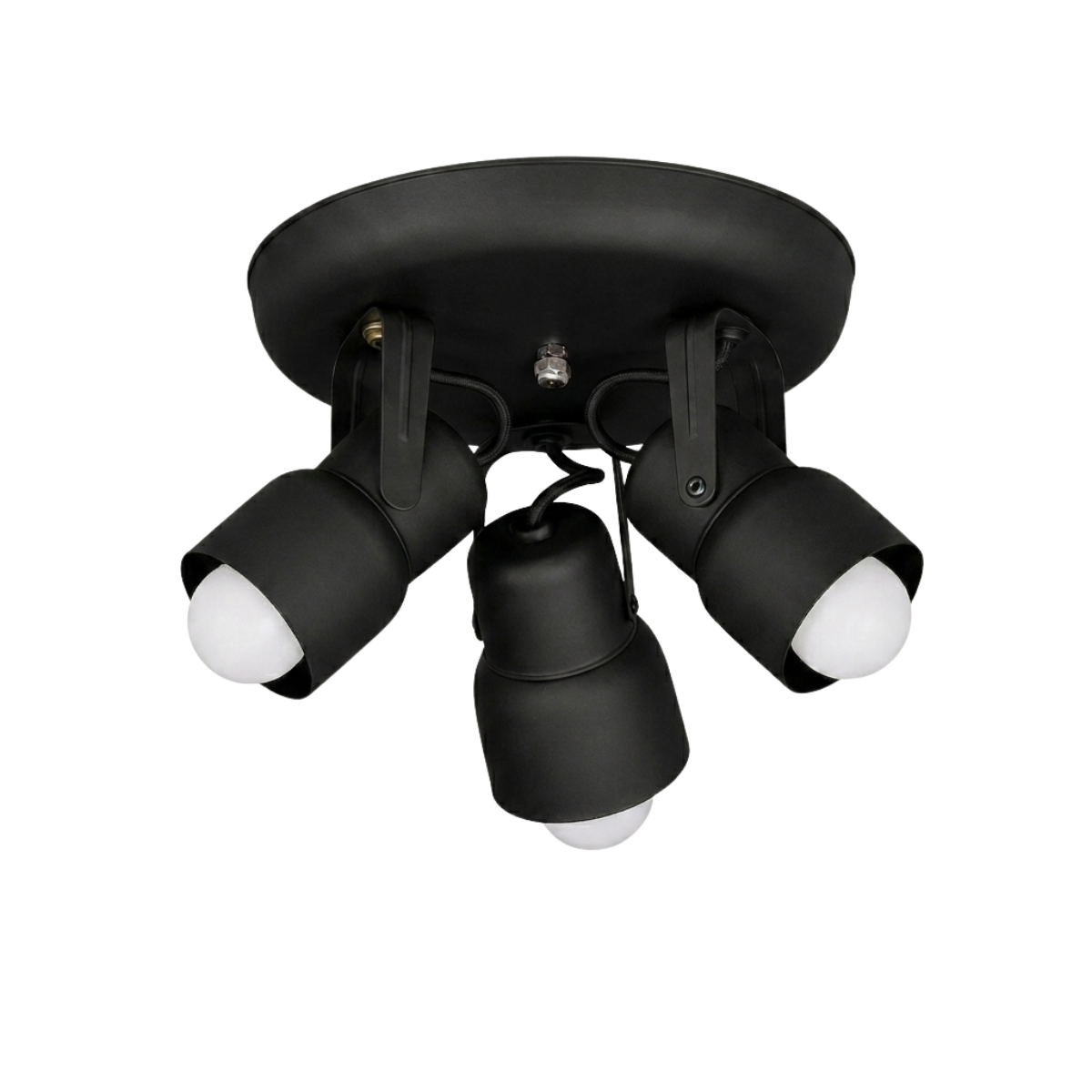 APLIQUE 3 LUCES BASE REDONDA