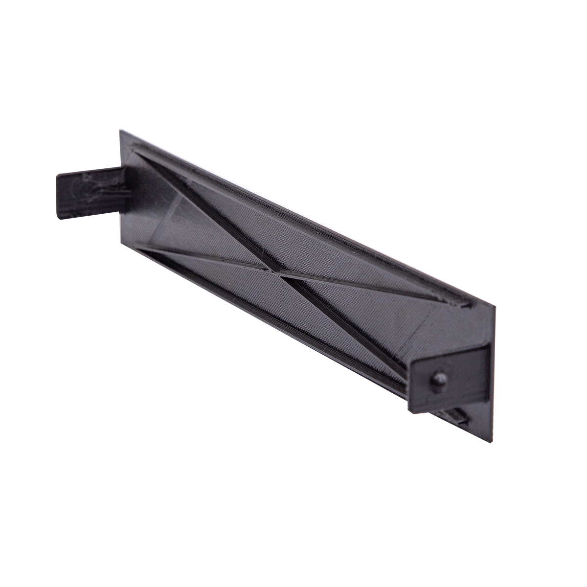 TAPA PLÁSTICA FINAL DE TRAMO P/BANDEJA P/ILUMINACION DE 200 MM NEGRO