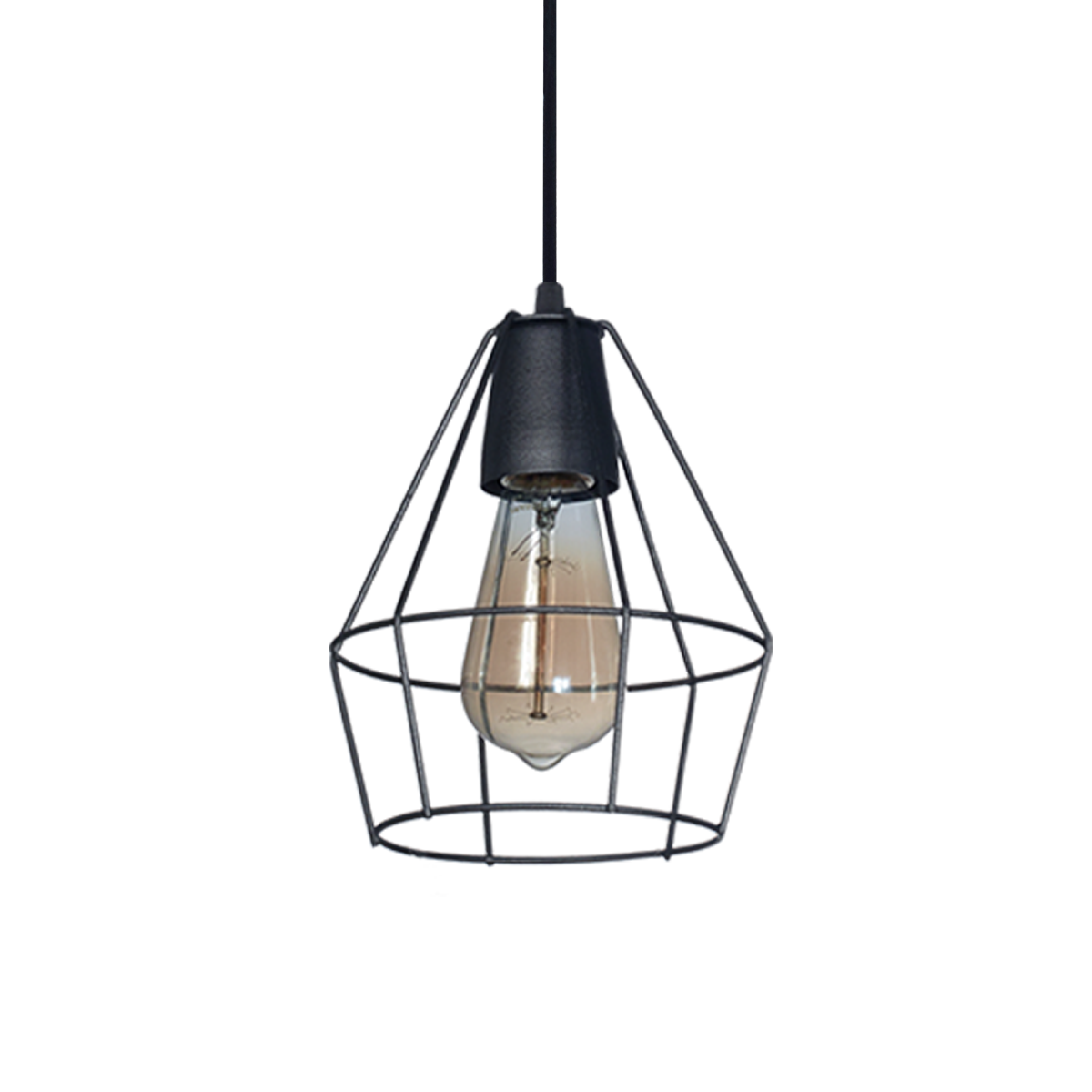 COLGANTE JAULA DIAMANTE MINI 1 LUZ