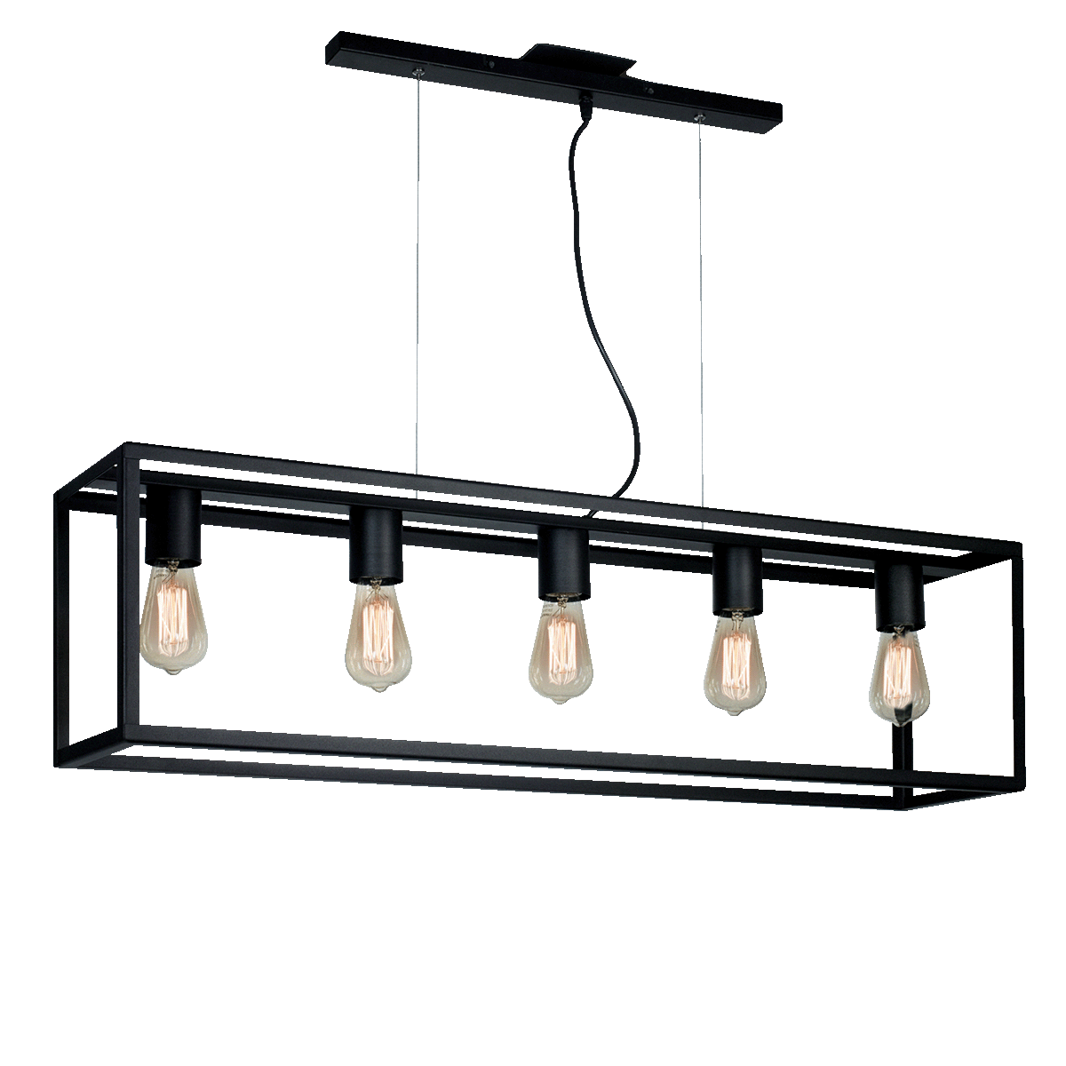 COLGANTE RECTANGULAR DE HIERRO 3L