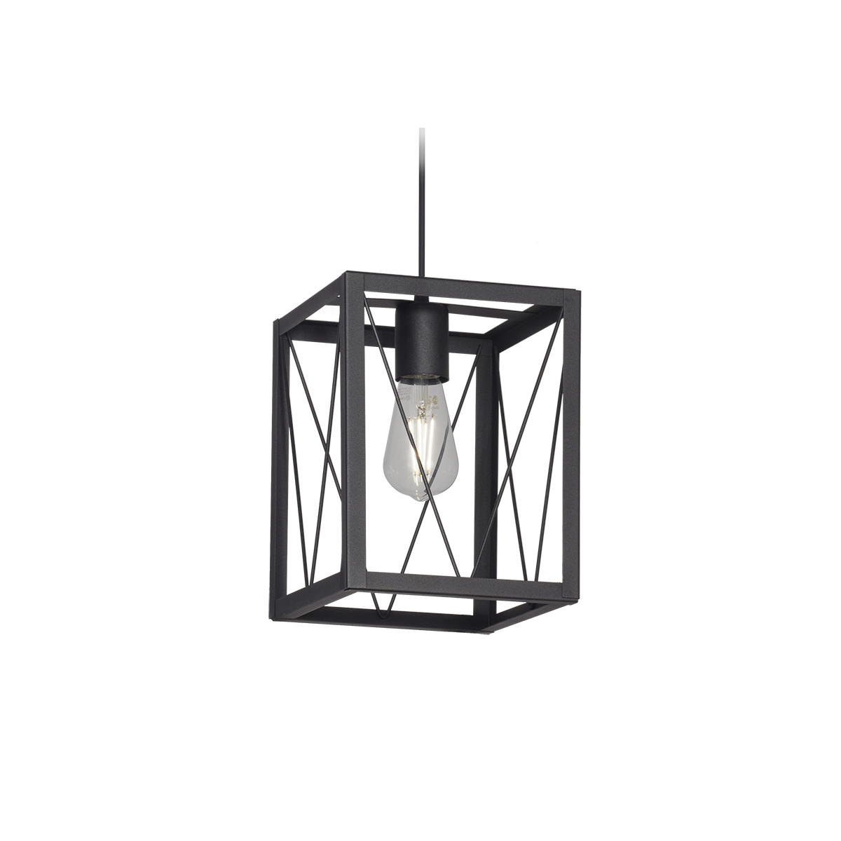 COLGANTE DE HIERRO 1L CON RAYOS DE ALAMBRE