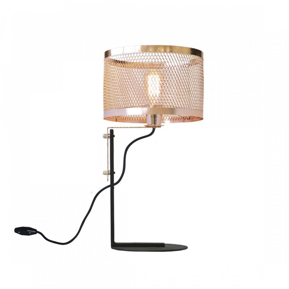 LAMPARA DE MESA NEGRO MICRO BASE Ø23CM