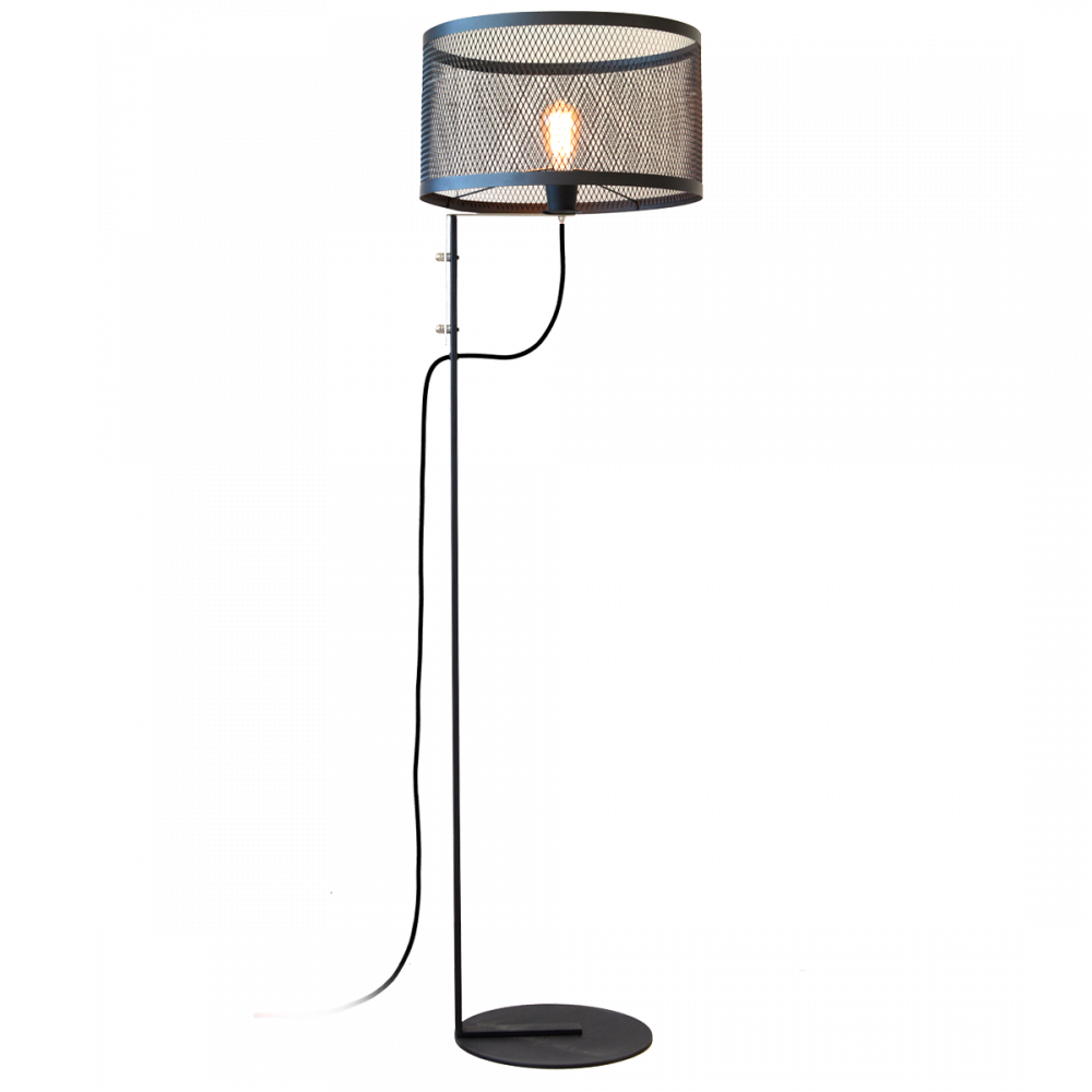 LAMPARA DE PIE NEGRO MICRO BASE Ø32CM