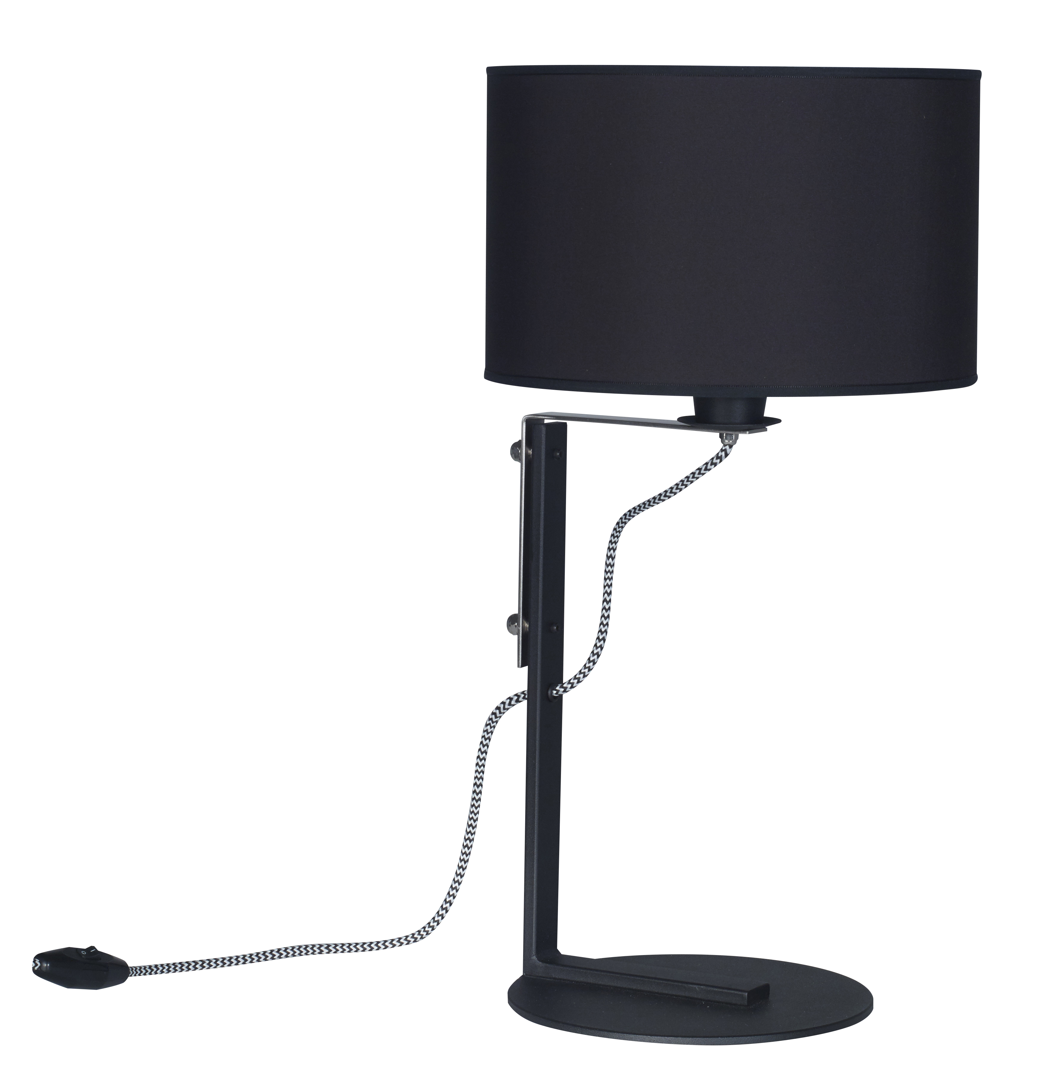 LAMPARA DE MESA NEGRO MICRO BASE Ø23CM