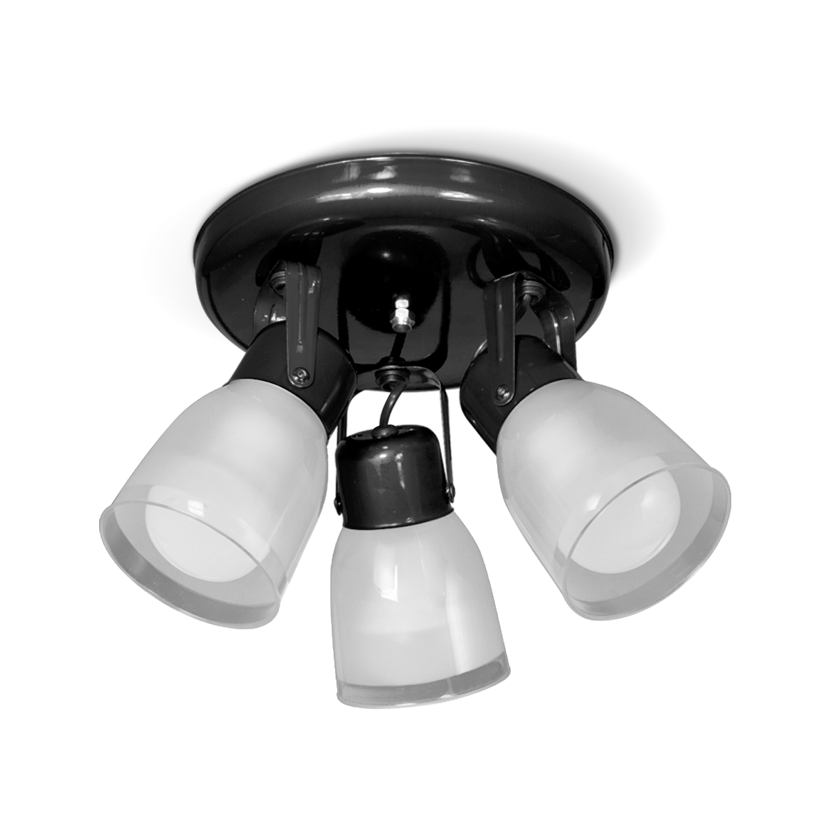 APLIQUE 3 LUCES BASE RADIO TUL TERMOPLASTICA