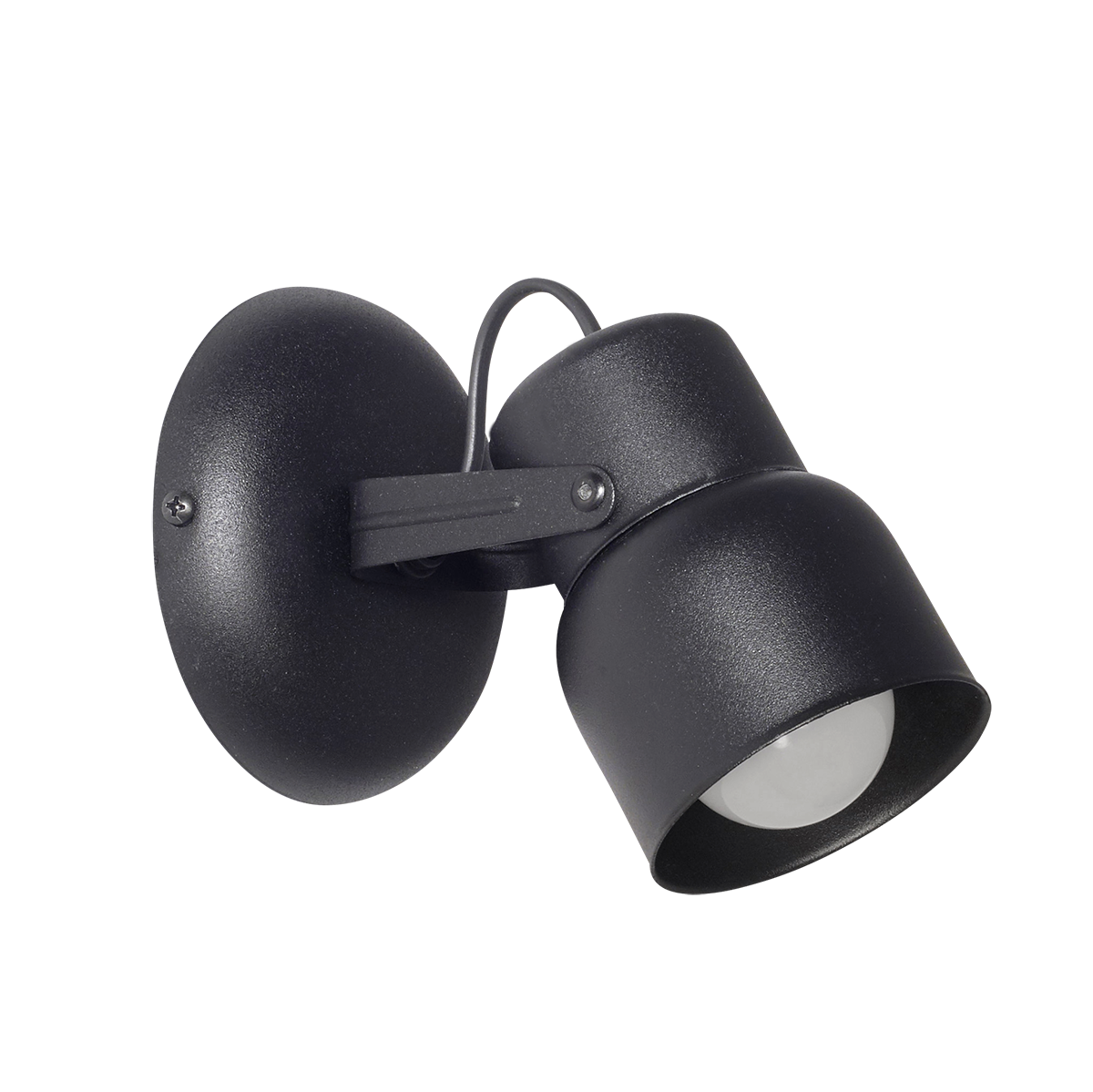 APLIQUE 1 LUZ BASE REDONDA