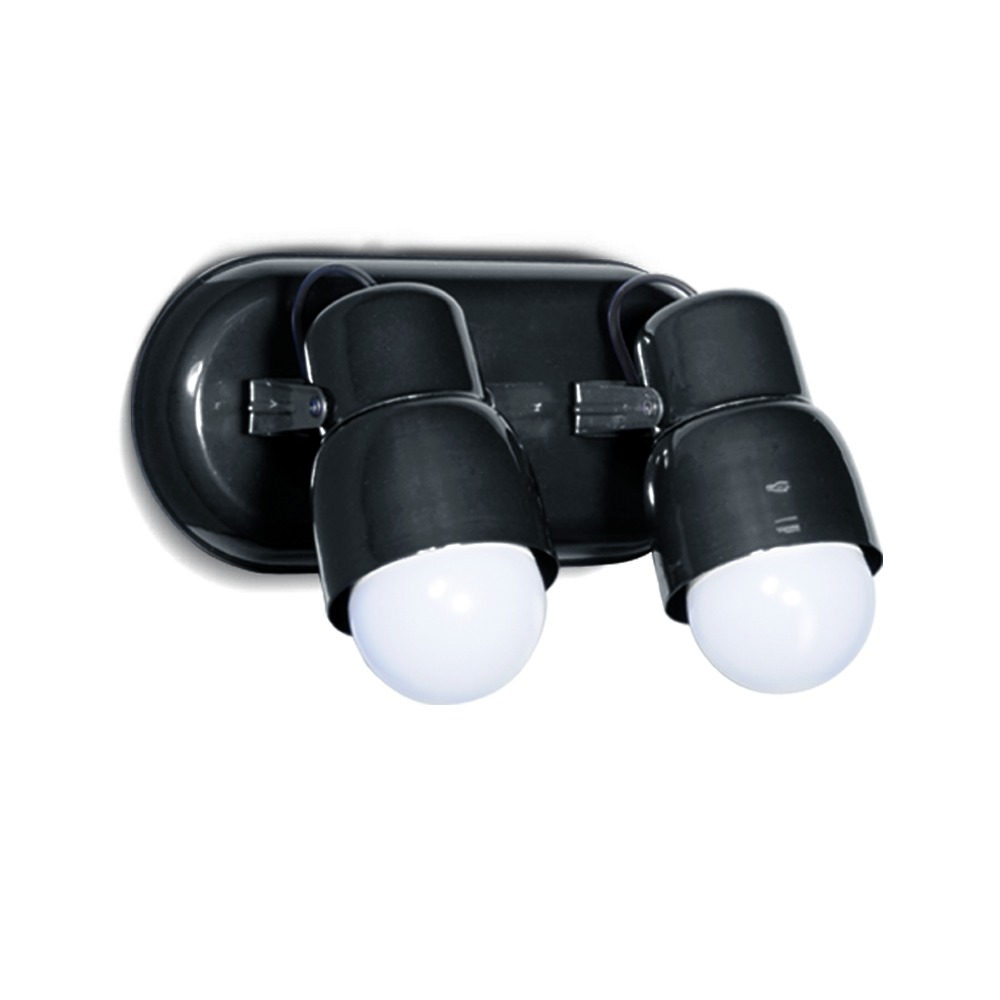 APLIQUE 2 LUCES BASE OVAL