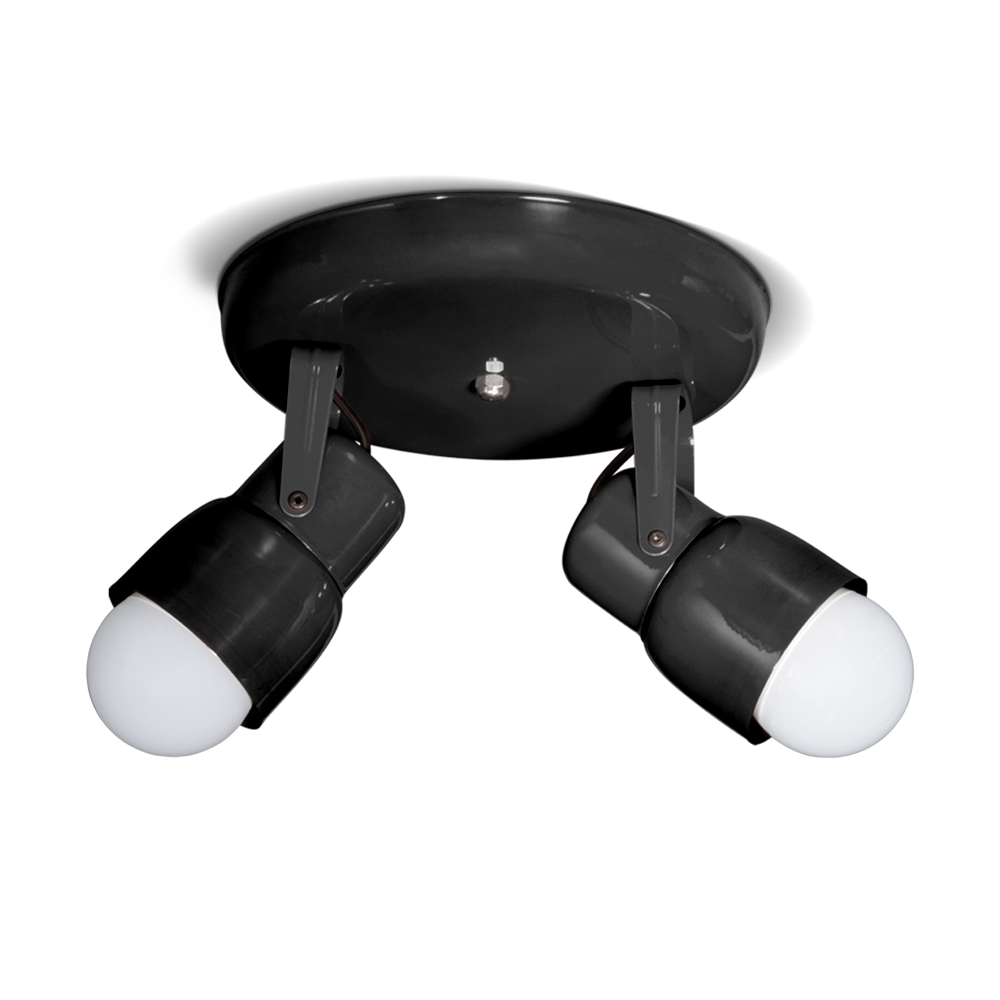 APLIQUE 2 LUCES BASE REDONDA