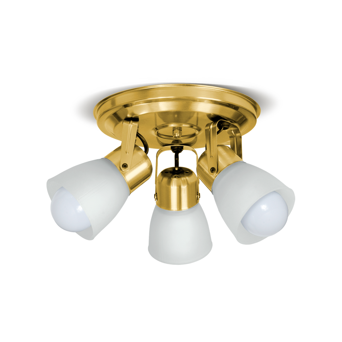 APLIQ 3 LUCES BASE REDONDA C/TULIPA INTERMEDIA