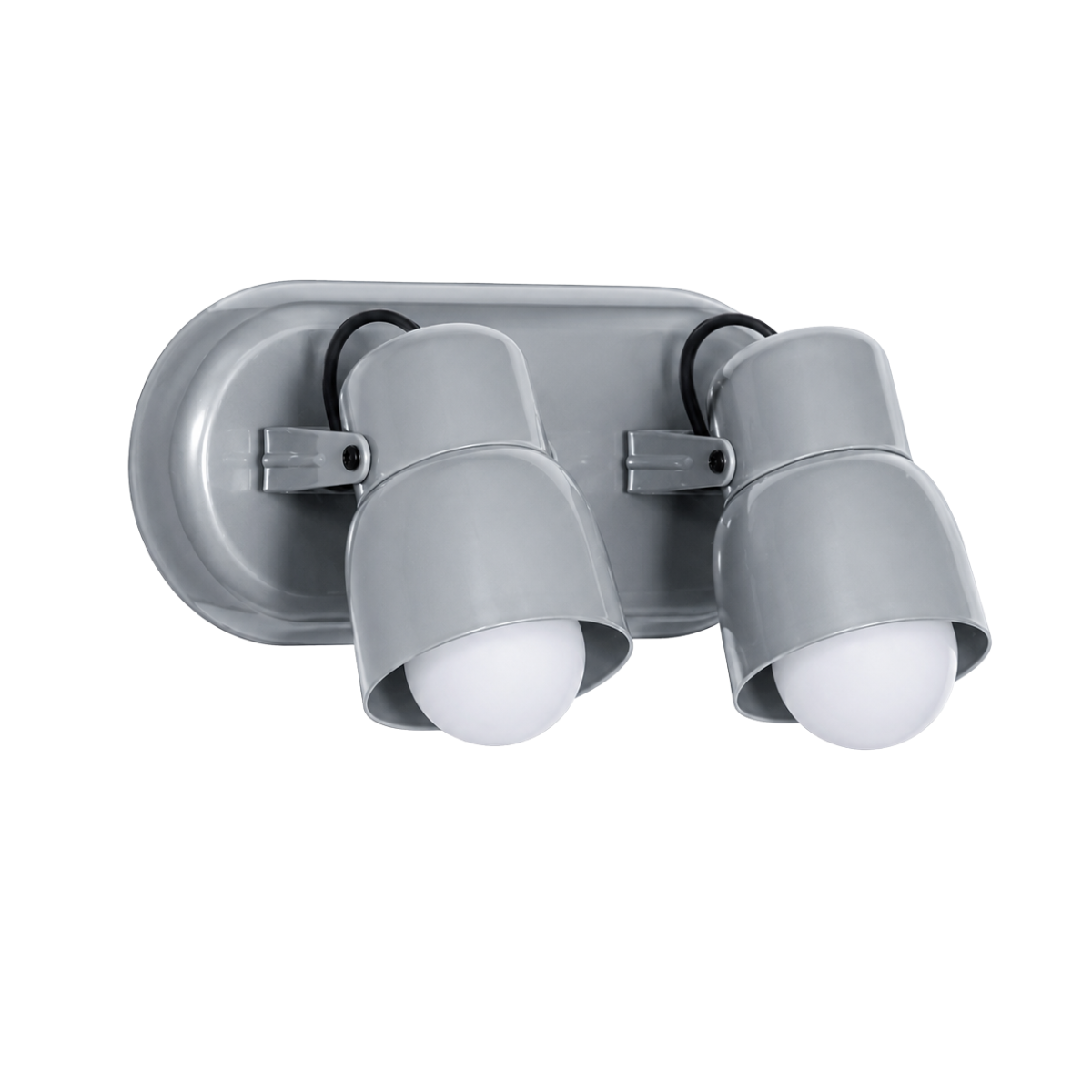 APLIQUE 2 LUCES BASE OVAL