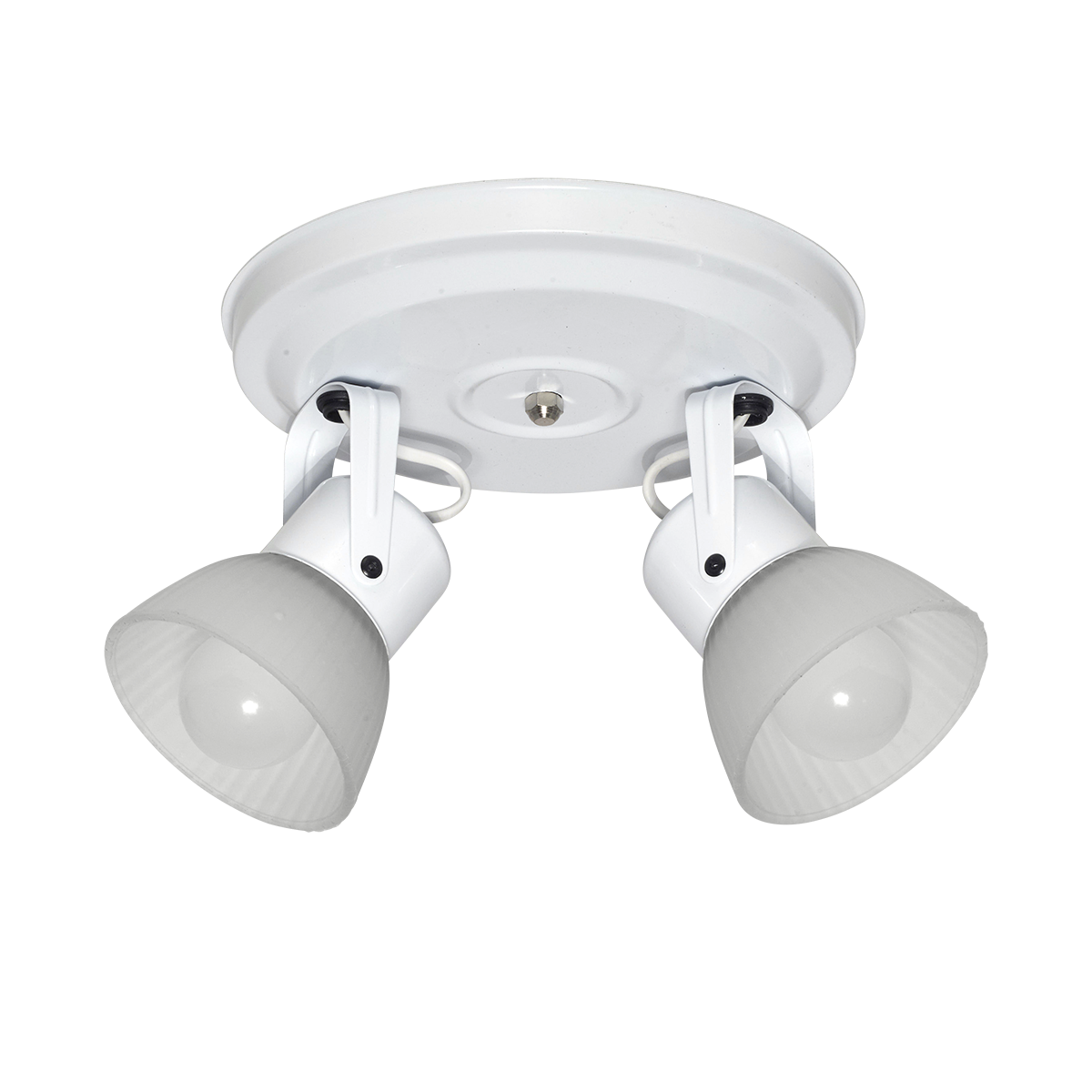 APLIQ. 2 LUCES B/ REDONDA C/TULIPA RAYÉ