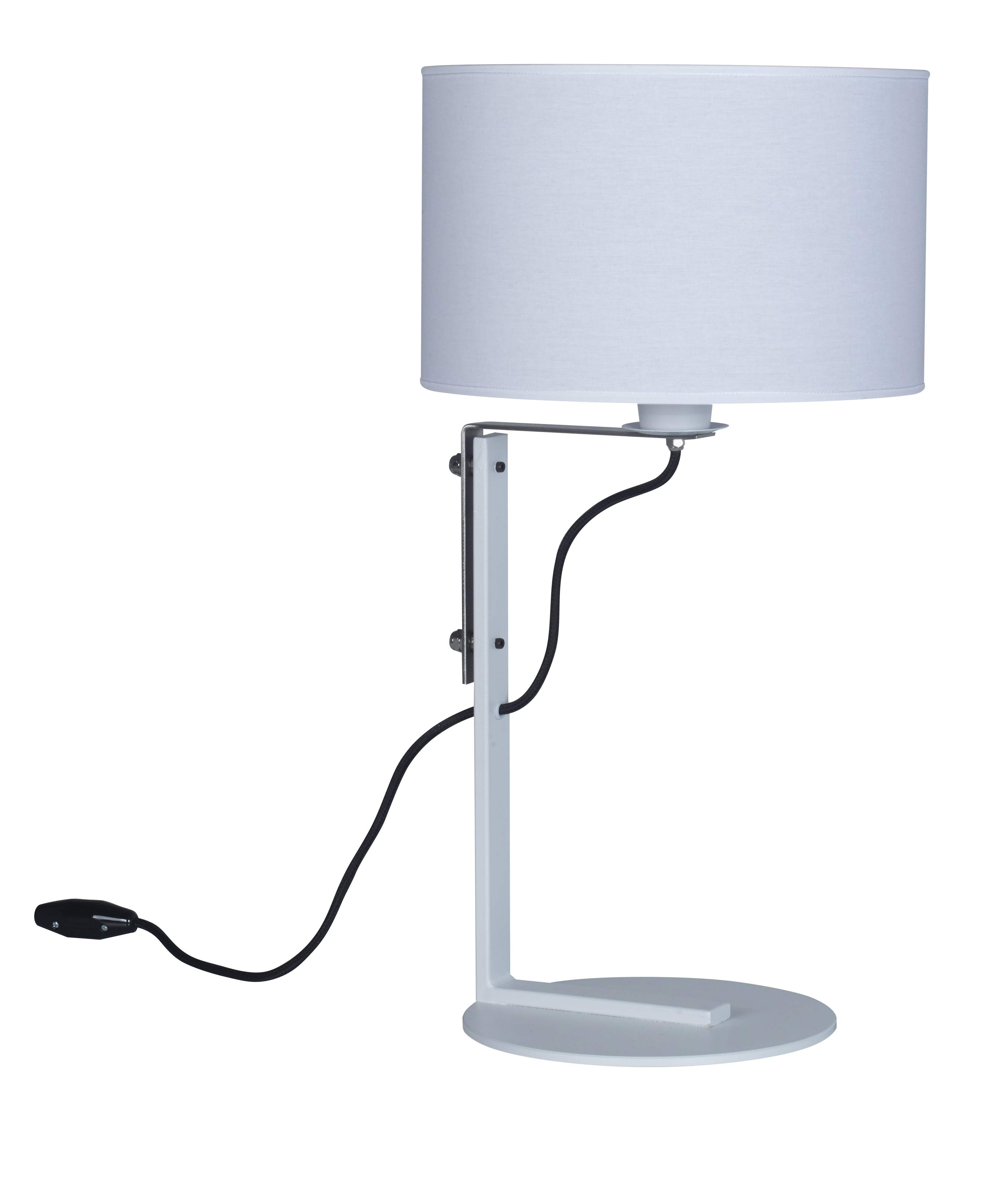 LAMPARA DE MESA BLANCO MICRO BASE Ø23CM