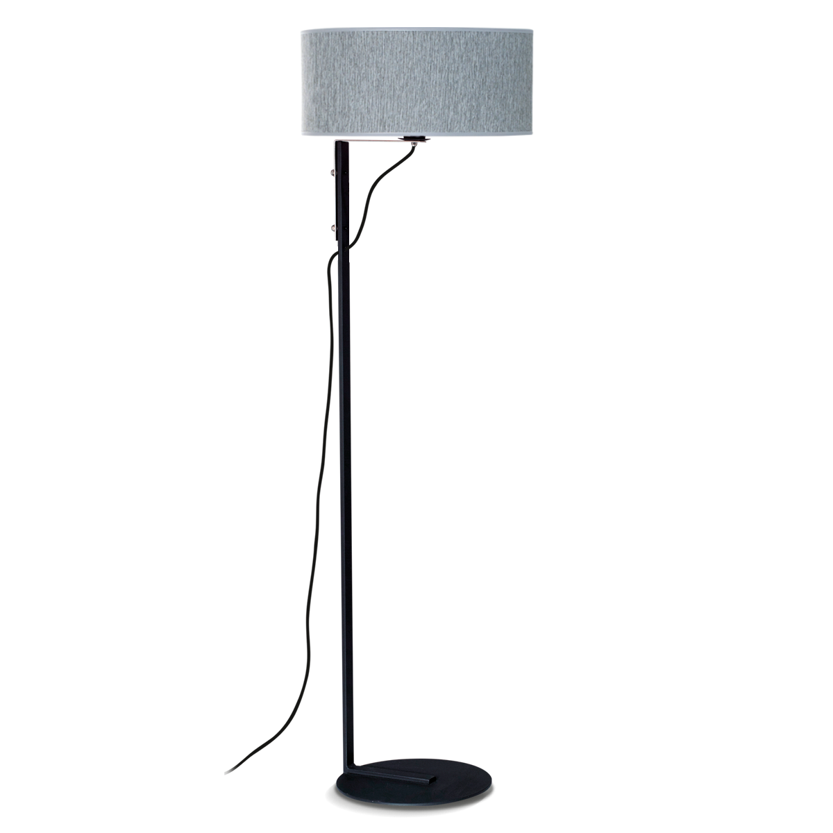 LAMPARA DE PIE NEGRO MICRO BASE Ø32CM