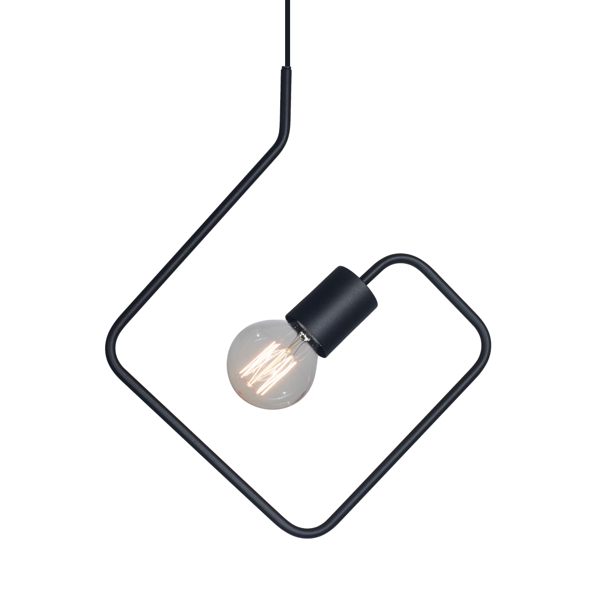 COLGANTE ROMBO 1L NEGRO 30X30CM