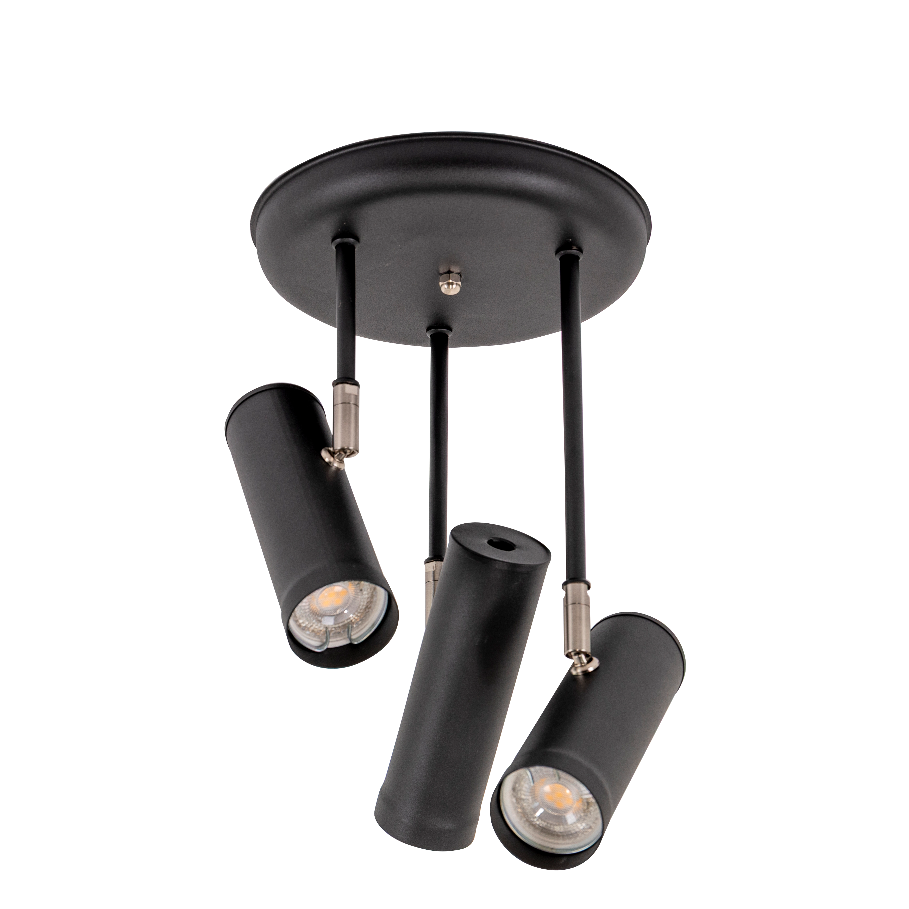 APLIQUE BASE REDONDA C/ PANTALLA TUBO METAL 1L