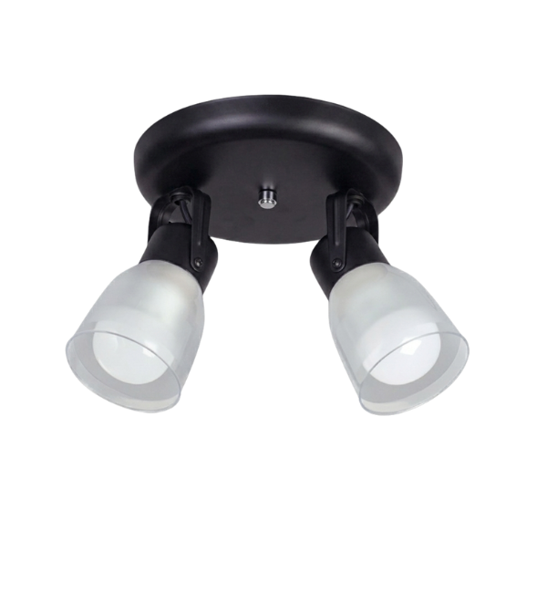 APLIQUE 2 LUCES BASE RAD RED TUL TERMOPLASTICA