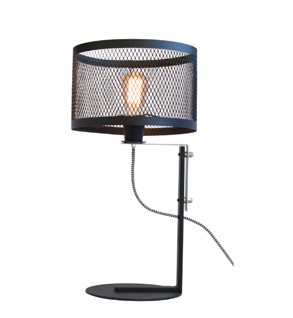 LAMPARA DE MESA NEGRO MICRO BASE Ø23CM