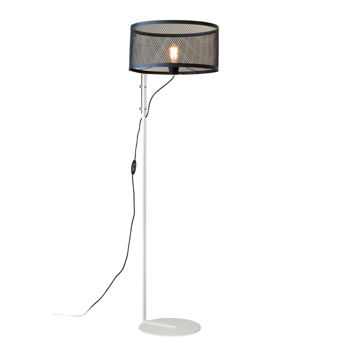 LAMPARA DE PIE BLANCO MICRO BASE Ø32CM